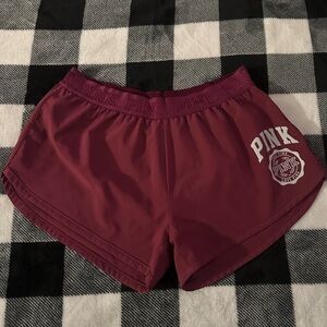 PINK Victoria's Secret Maroon Athletic Shorts